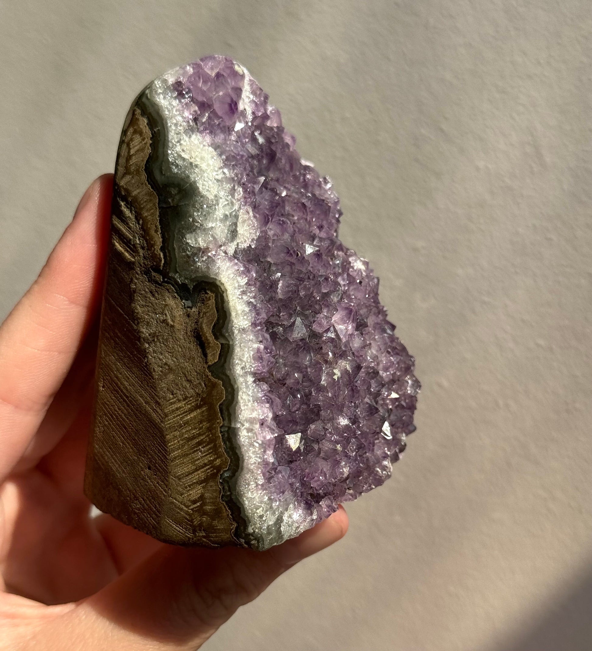 Beautiful Amethyst Cut Base Cluster | Amethyst Cluster Freeform from Uruguay