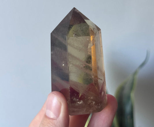 Beautiful Honey Citrine Obelisk with Phantoms | Citrine Tower with Inclusions