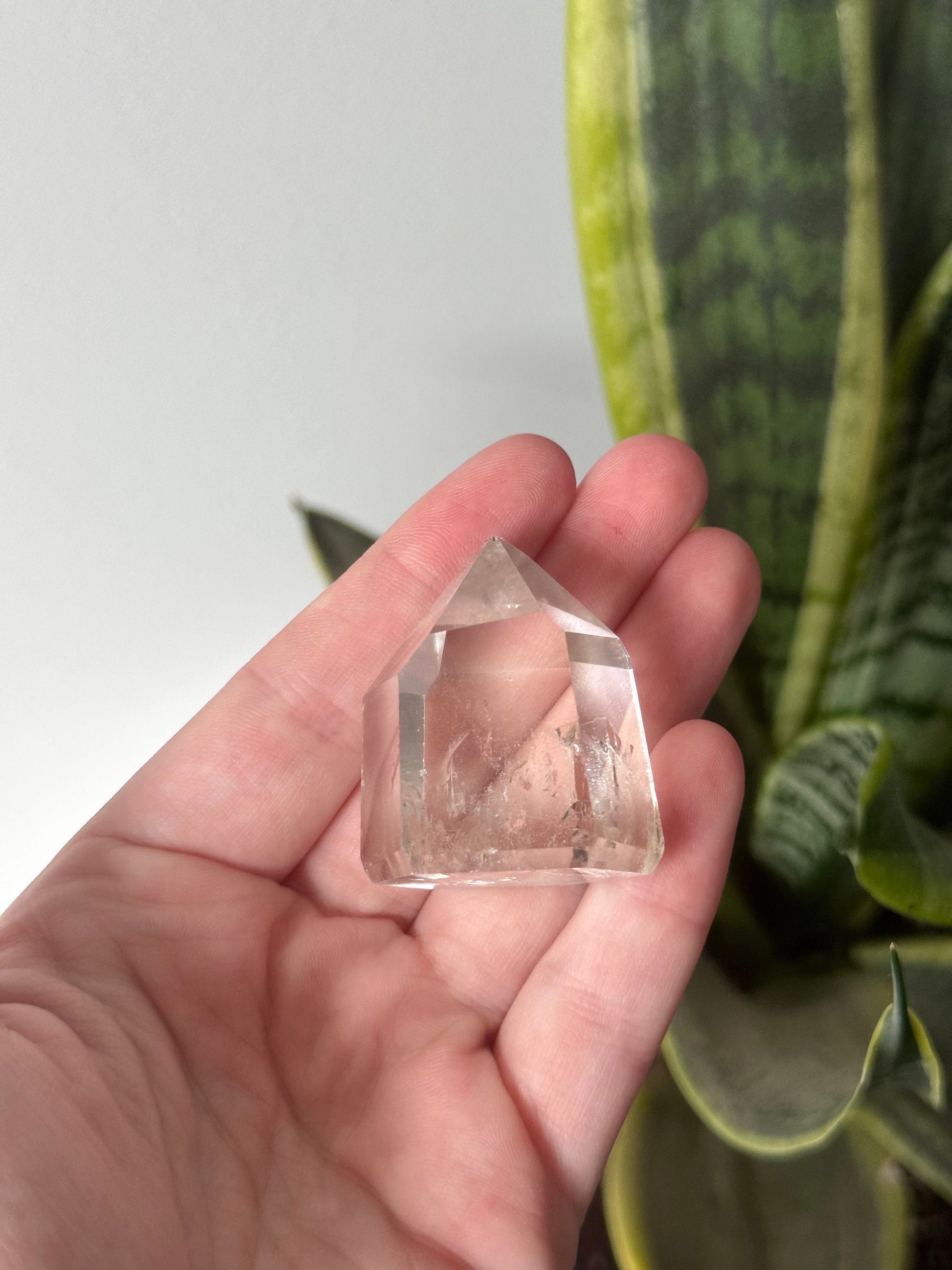 Stunning Clear Quartz Generator with Rainbows | *MISFIT Clear Quartz Point Quartz Tower Obelisk