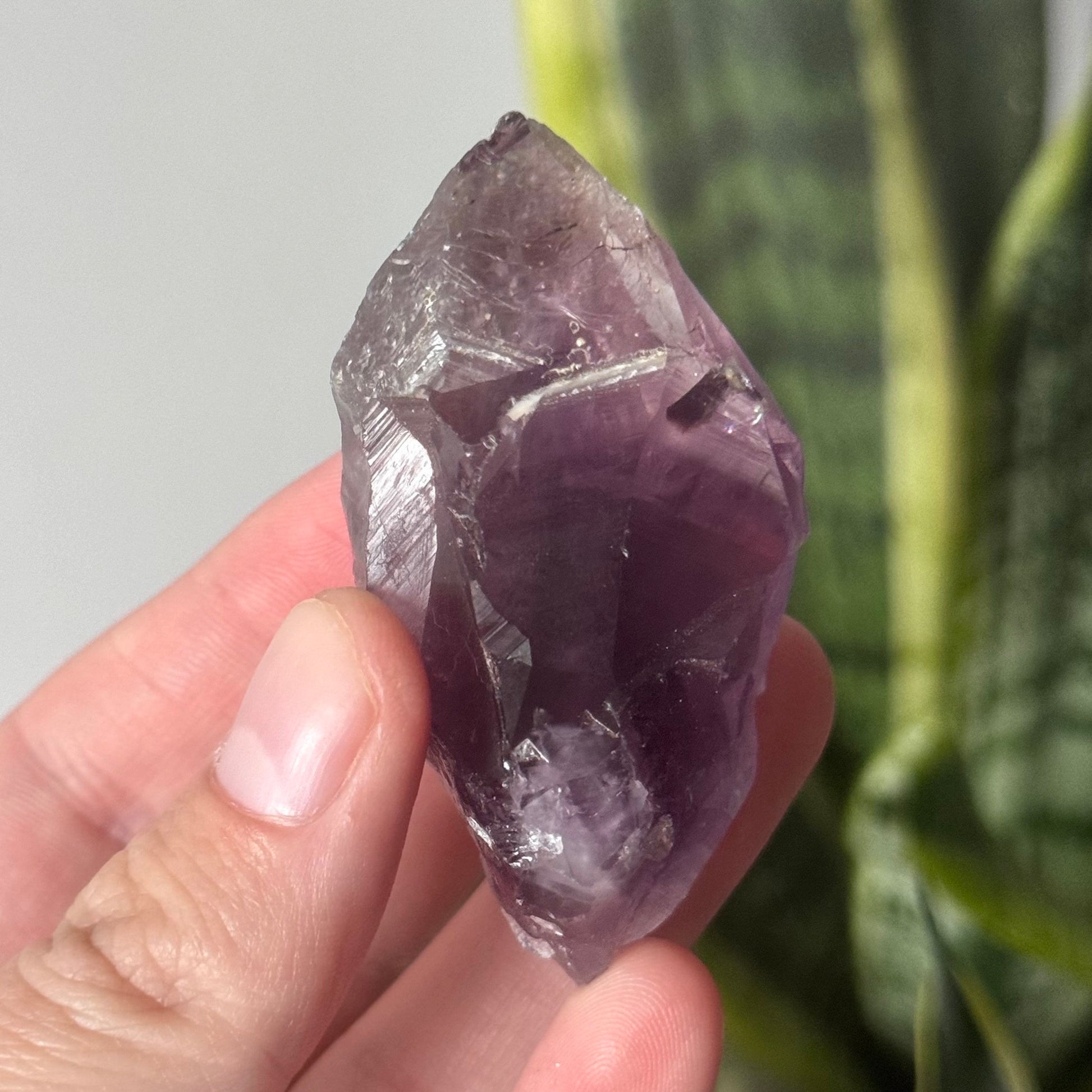 Beautiful Double Terminated Amethyst Point from Brazil | Deep Purple Raw Amethyst Chunk DT