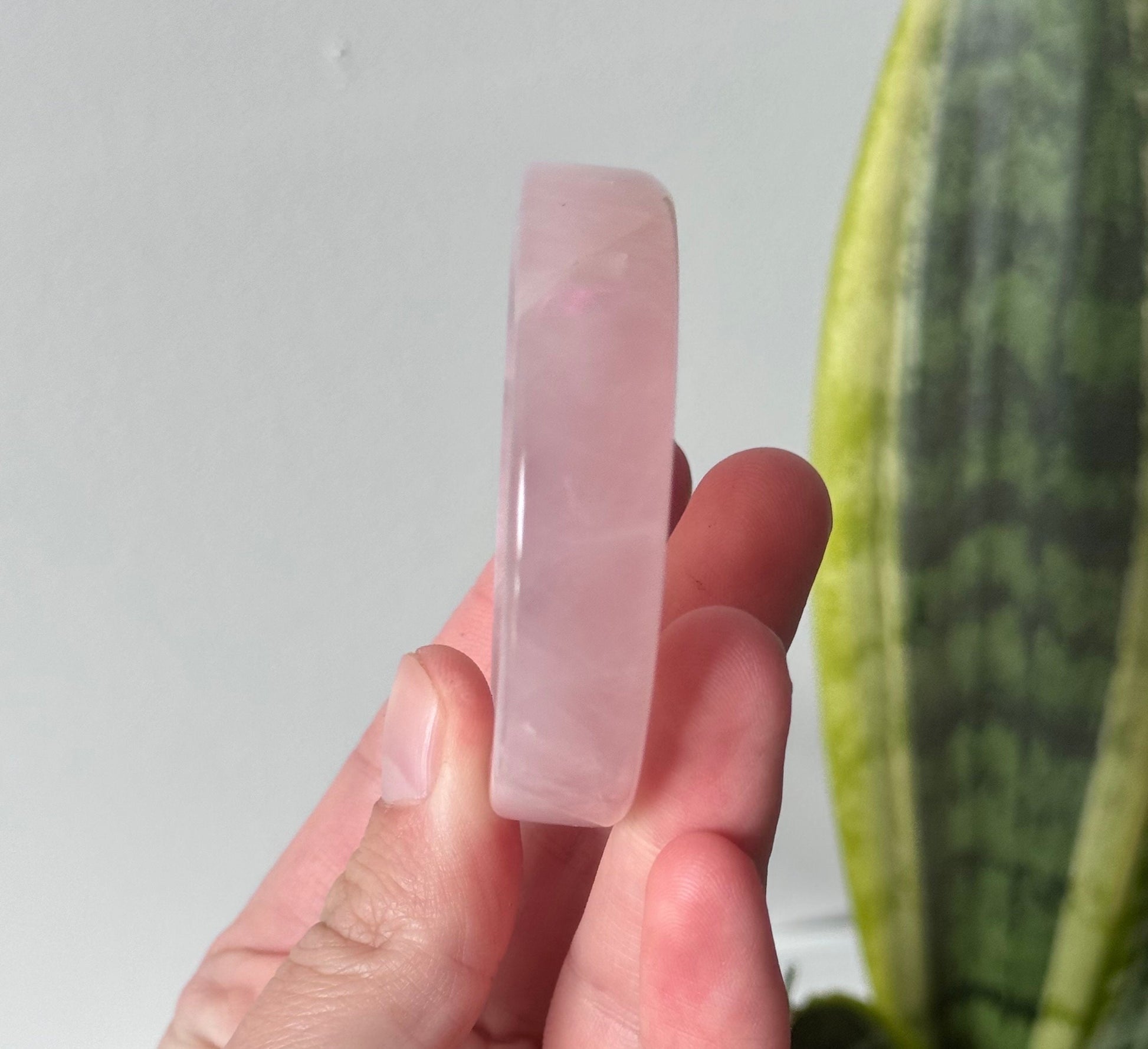 Beautiful Rose Quartz Trinket Dish | Small Rose Quartz Bowl
