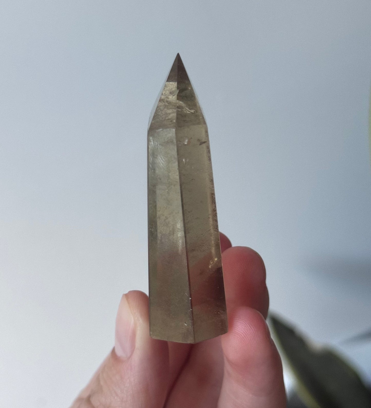 Beautiful Smoky Quartz Tower with Phantoms| Polished Smoky Quartz Generator