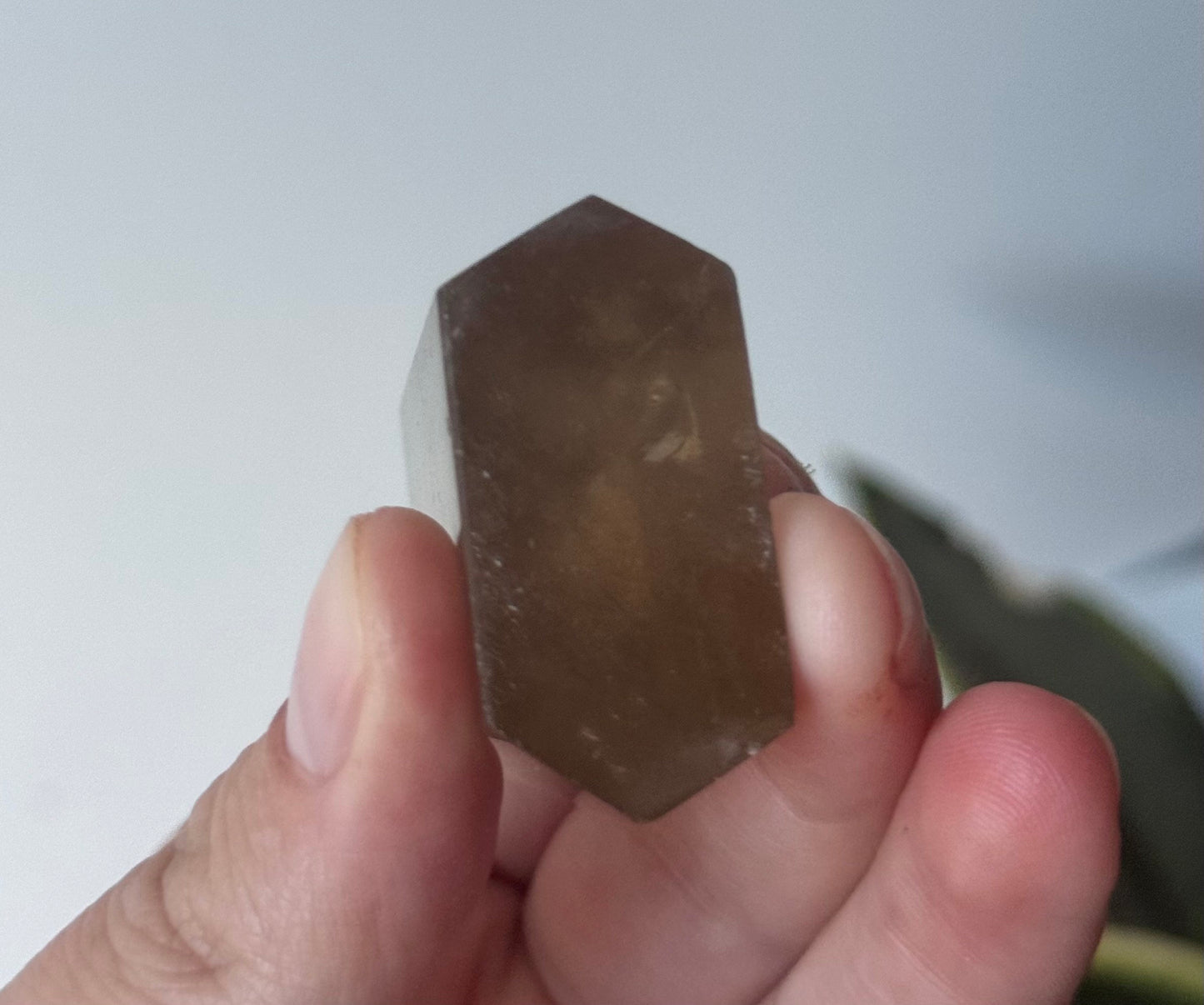 Beautiful Smoky Quartz Tower with Phantoms| Polished Smoky Quartz Generator