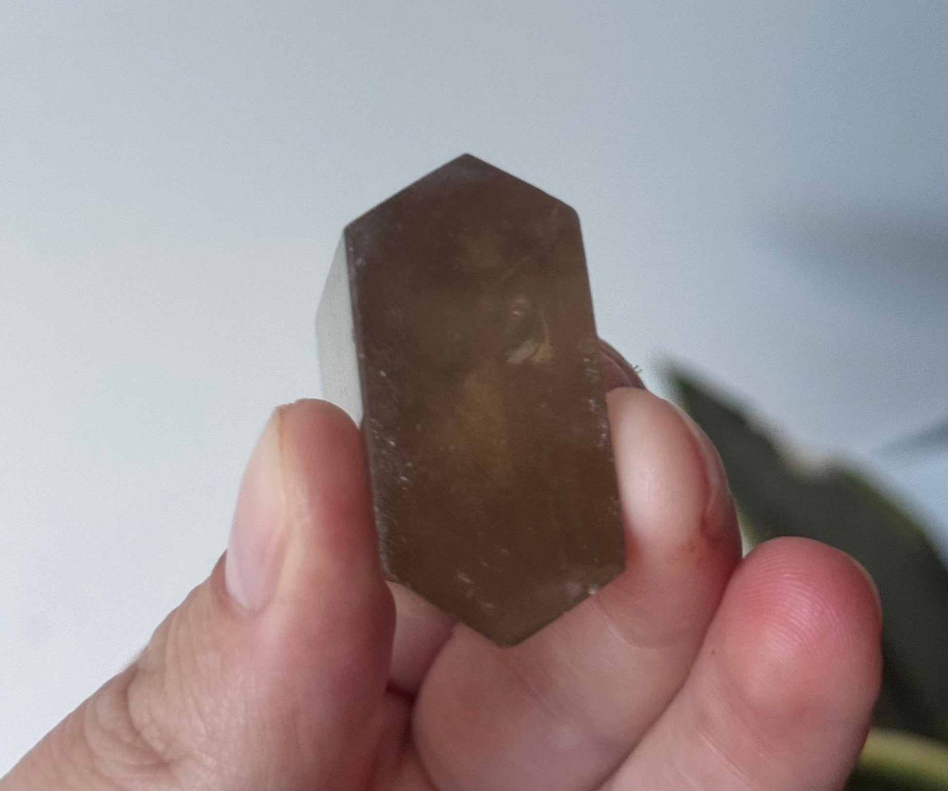 Beautiful Smoky Quartz Tower with Phantoms| Polished Smoky Quartz Generator