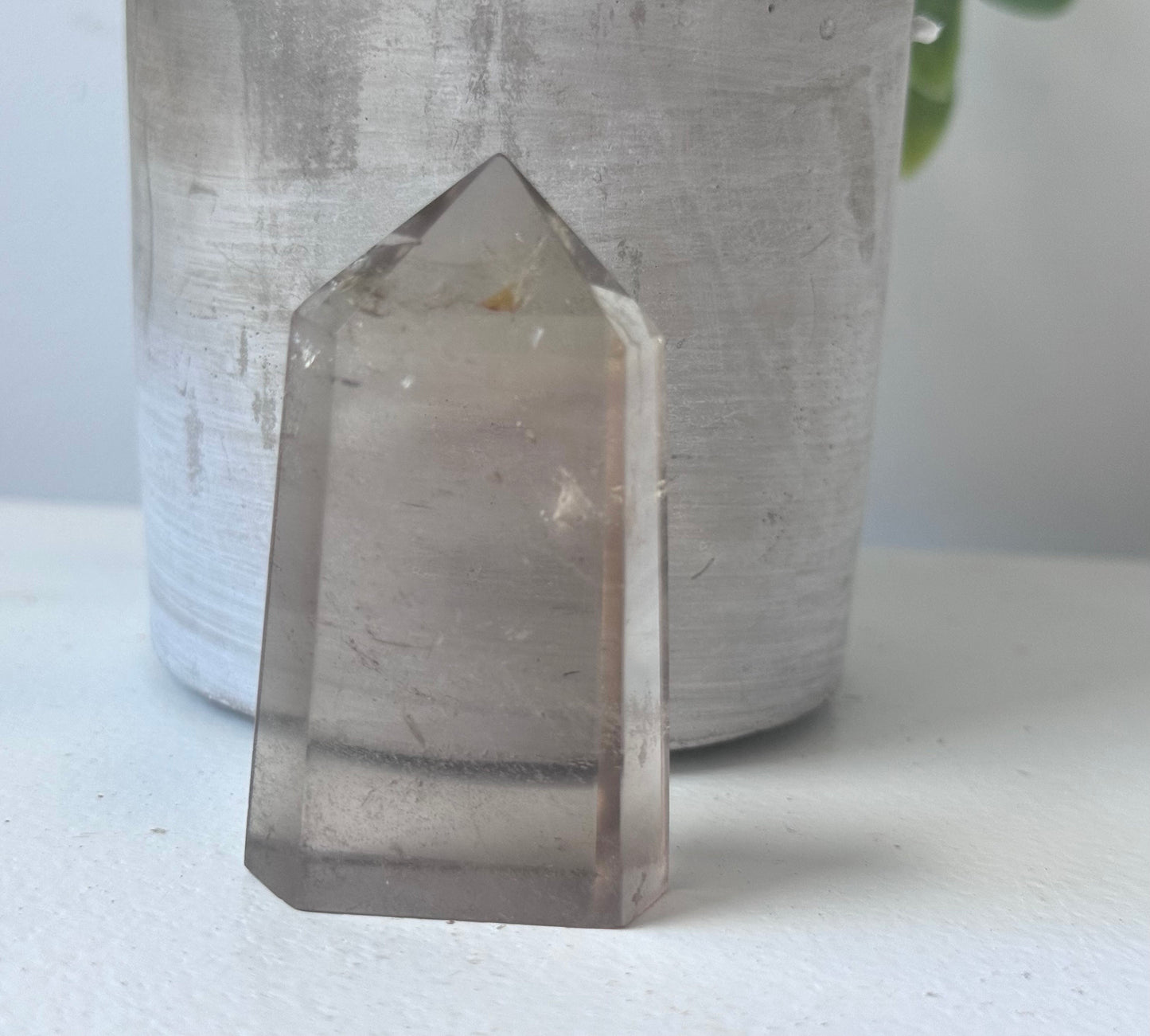 Beautiful Smoky Quartz Tower with Phantoms| Polished Smoky Quartz Generator