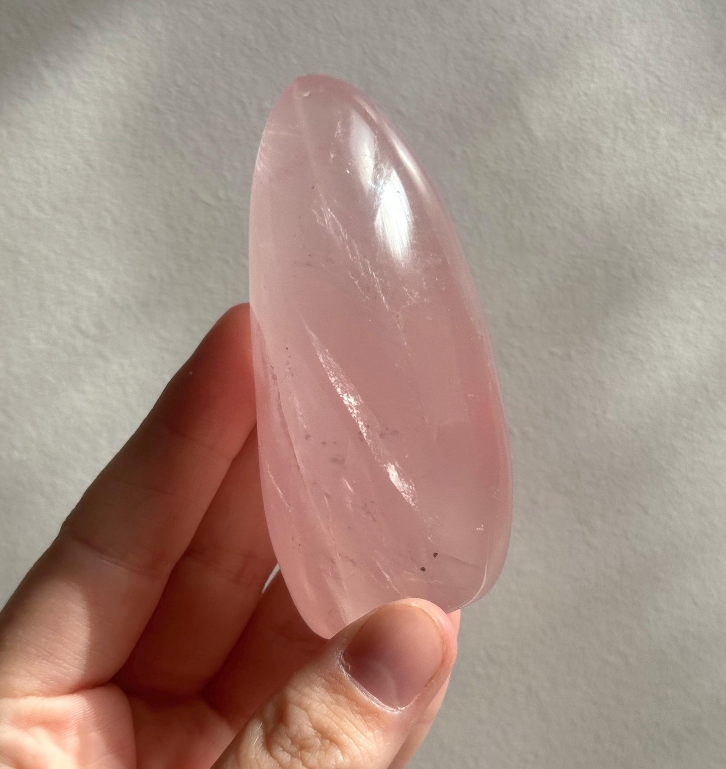 Beautiful Rose Quartz Freeform | Small Gemmy Rose Quartz Carving