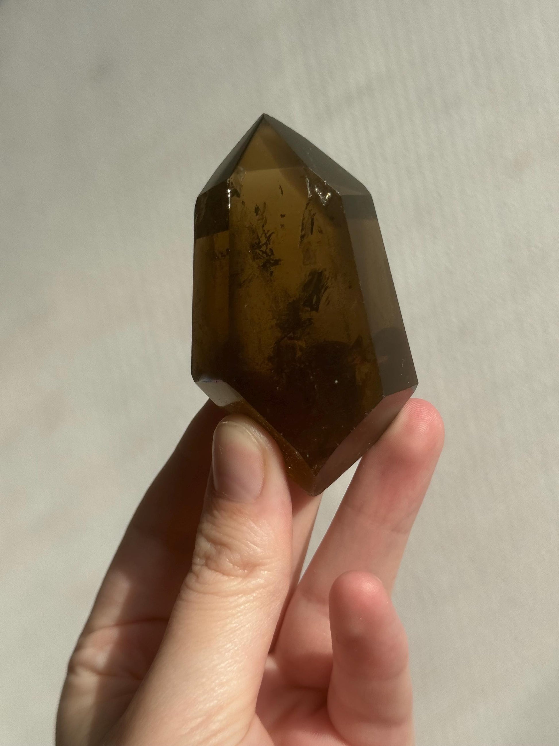 High Quality Double Terminated Smoky Citrine Freeform from Brazil | Smokey Citrine DT