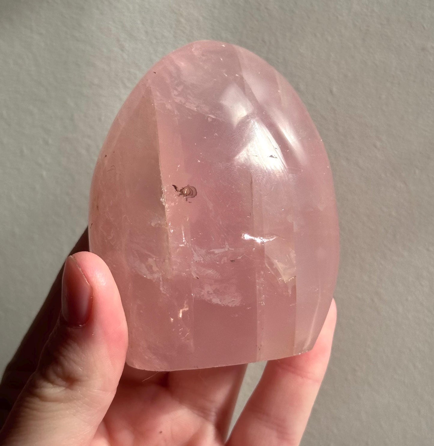 Beautiful Rose Quartz Freeform | Gemmy Rose Quartz Carving