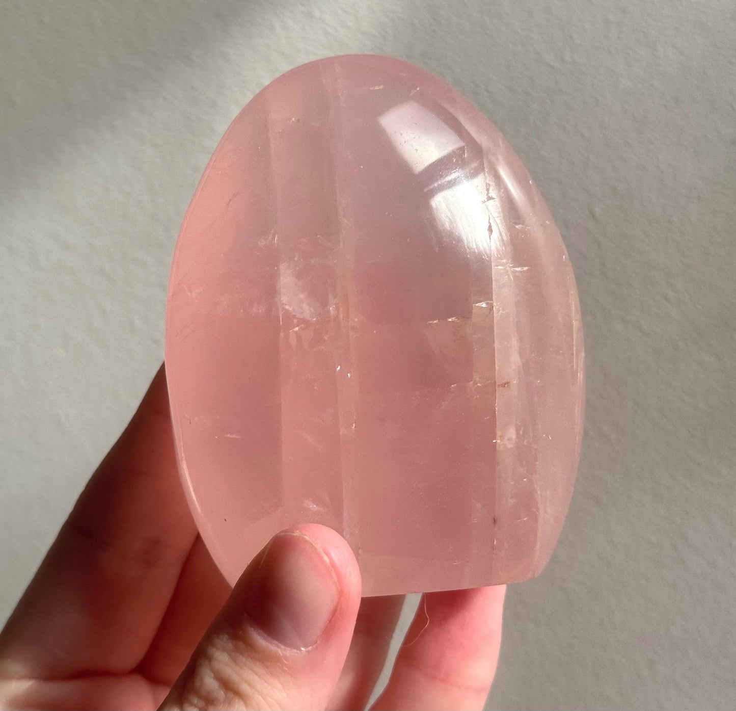 Beautiful Rose Quartz Freeform | Gemmy Rose Quartz Carving