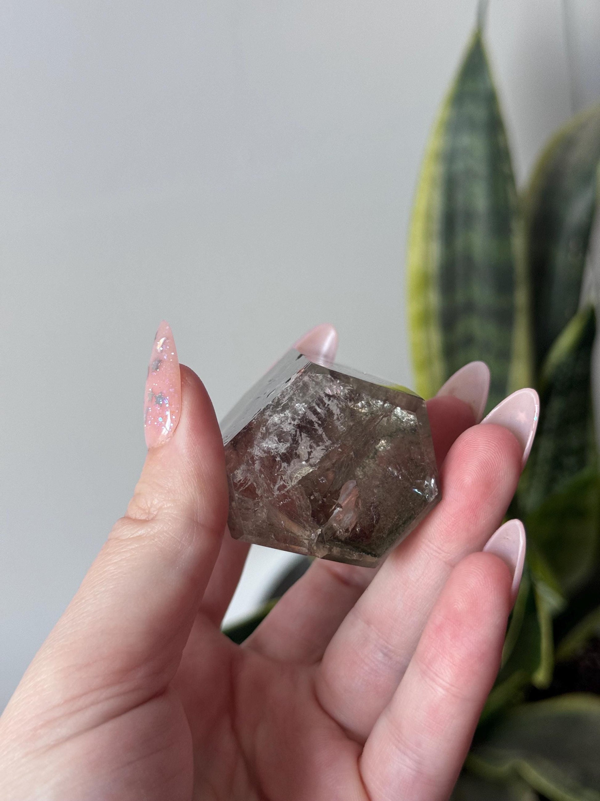 High Quality Garden Quartz Point from Brazil | Lodolite Generator AAA