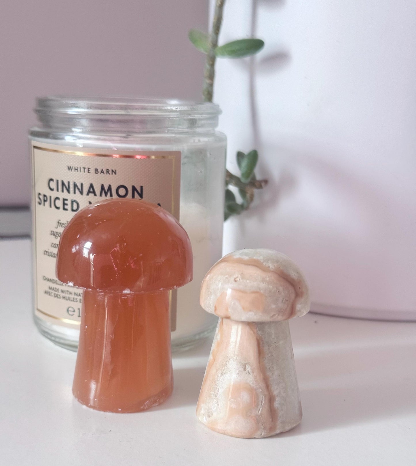 Beautiful Aragonite Mushroom Carving | Red Aragonite Toadstool from Pakistan