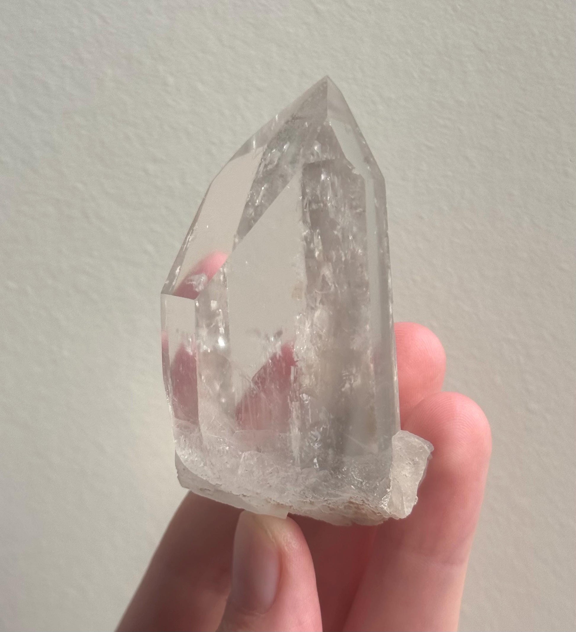 RARE Grey Lithium Quartz Point from Brazil | Grey Phantom Inclusion Quartz