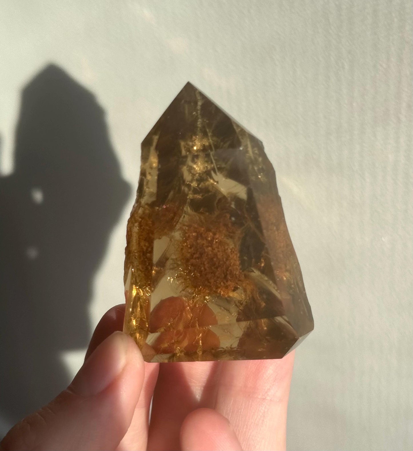 High Quality Smoky Citrine with Garden Inclusions from Brazil | Garden Citrine Freeform