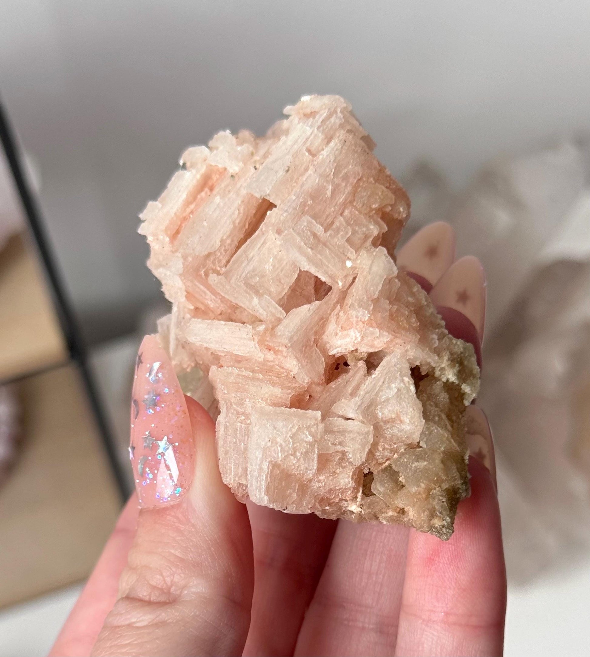 Gorgeous Pink Halite on Trona from Owen’s Lake California | Rare Pink Halite Specimen