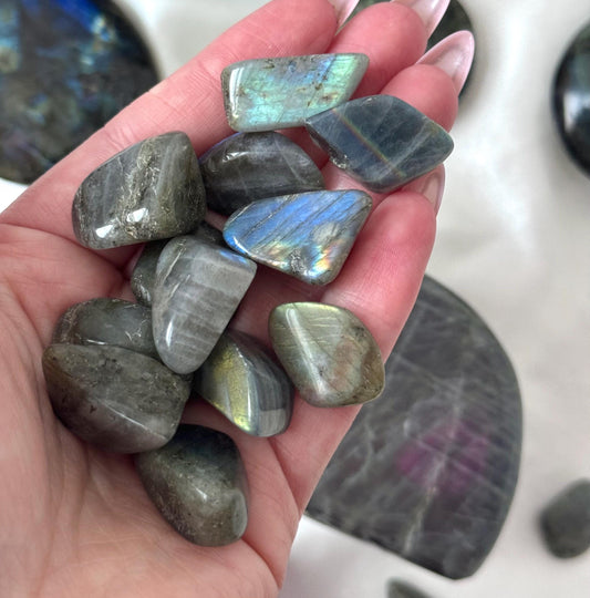 AA Labradorite Tumbled Stones from Madagascar