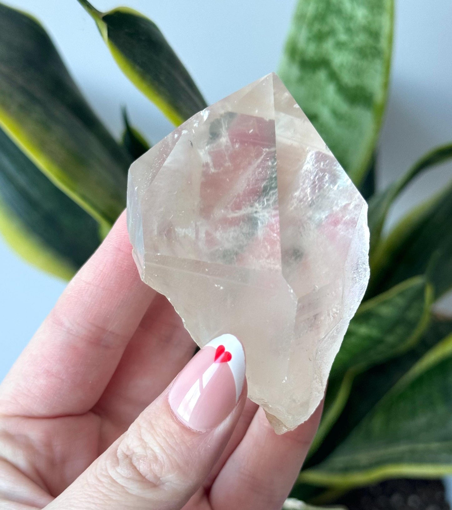 Beautiful Clear Quartz Lemurian Point from Brazil | Lemurian Top Point