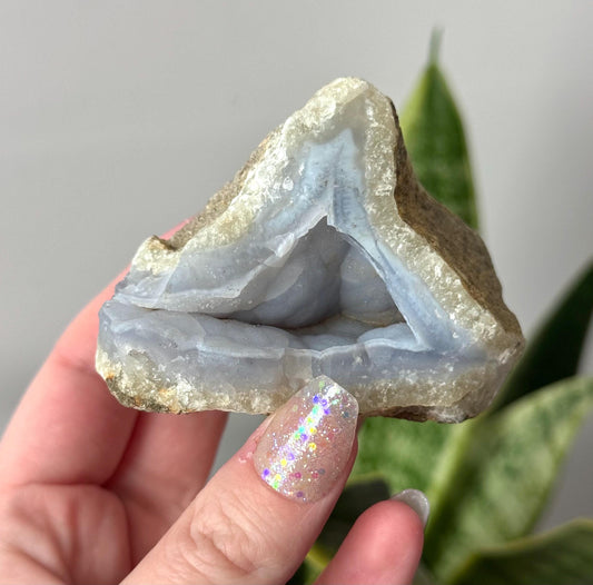 Beautiful Blue Lace Agate Cave from South Africa | Raw Blue Lace Agate Geode