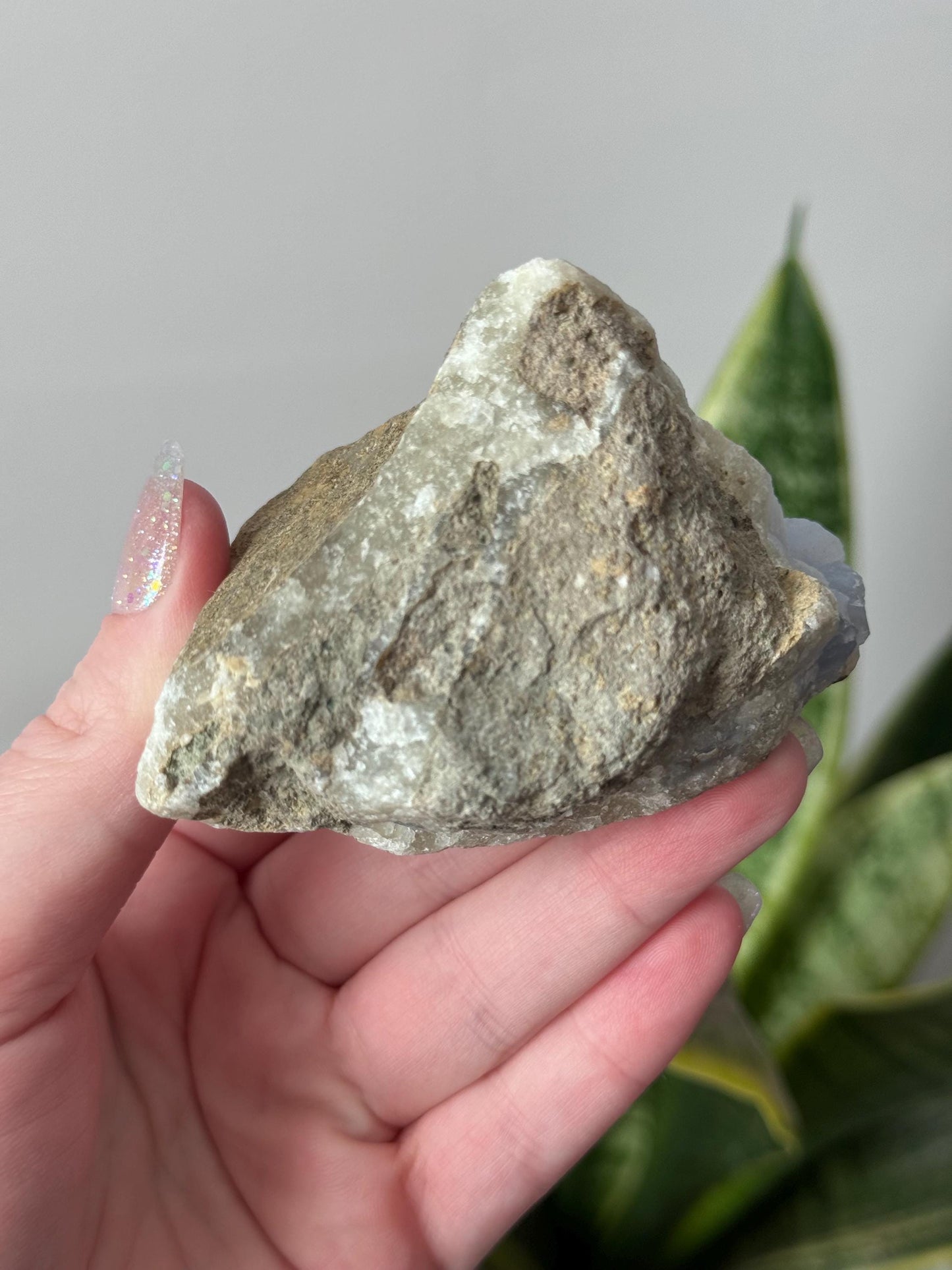 Beautiful Blue Lace Agate Cave from South Africa | Raw Blue Lace Agate Geode