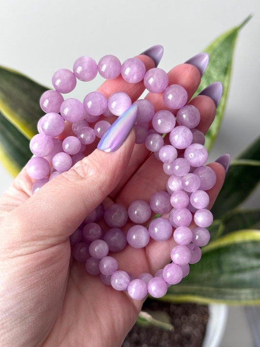 Gorgeous Kunzite Bracelet 8mm 6mm | High Quality Kunzite Bracelet