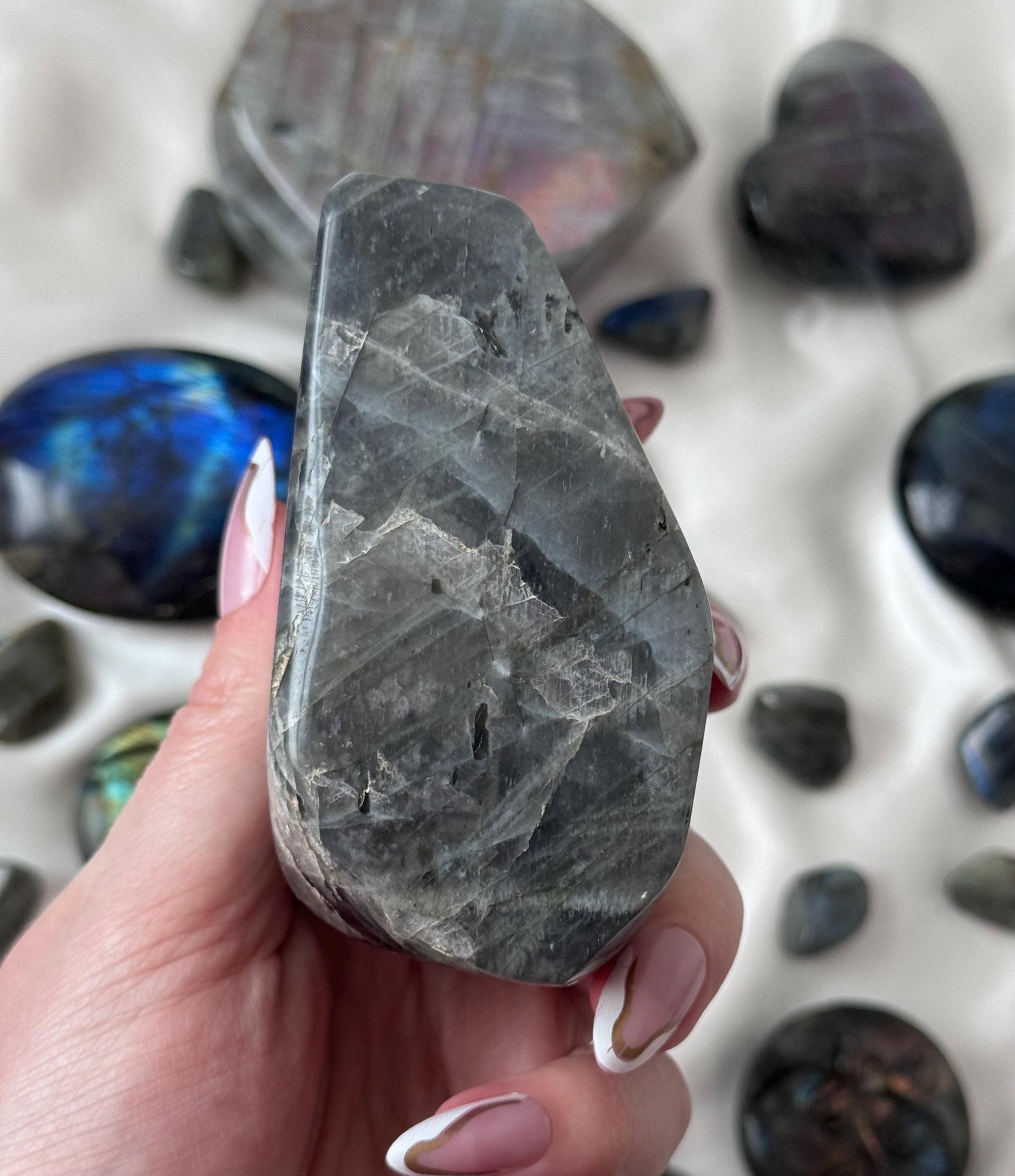 Beautiful Purple Labradorite Freeform from Madagascar | Sunset Labradorite