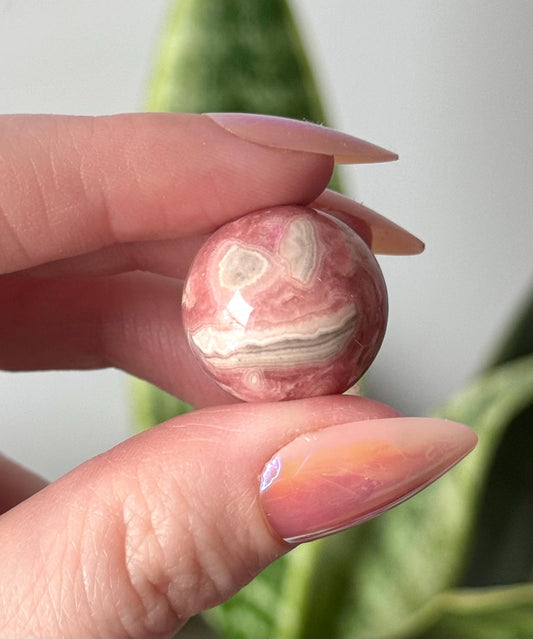 Beautiful Rhodochrosite Mini Sphere Carving | Rhodochrosite Marble