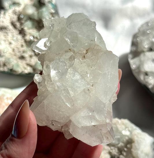 Beautiful Apophyllite Cluster from India | Clear Apophyllite 3.3oz