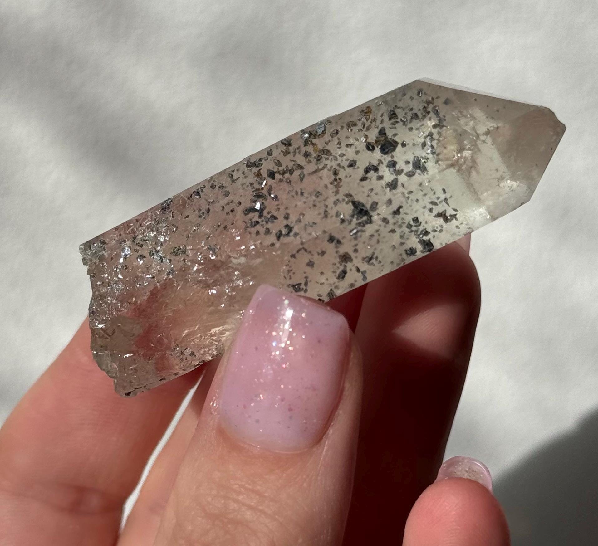 Beautiful Anatase on Quartz Point | Natural Anatase with Quartz