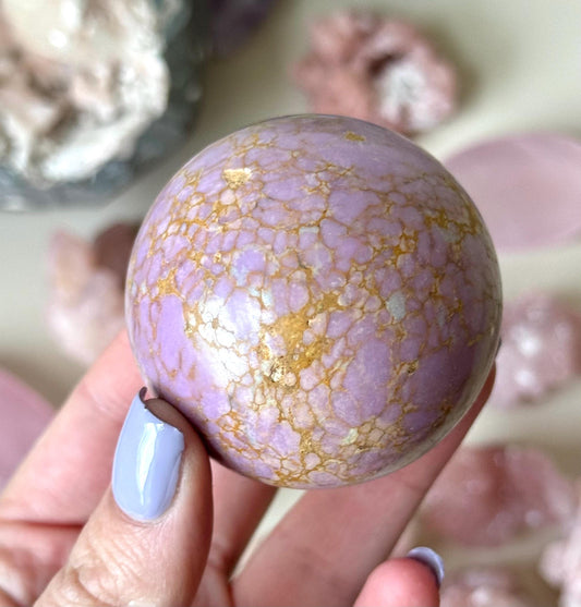 Gorgeous Phosphosiderite Sphere from Peru | Phosphosiderite Crystal Ball