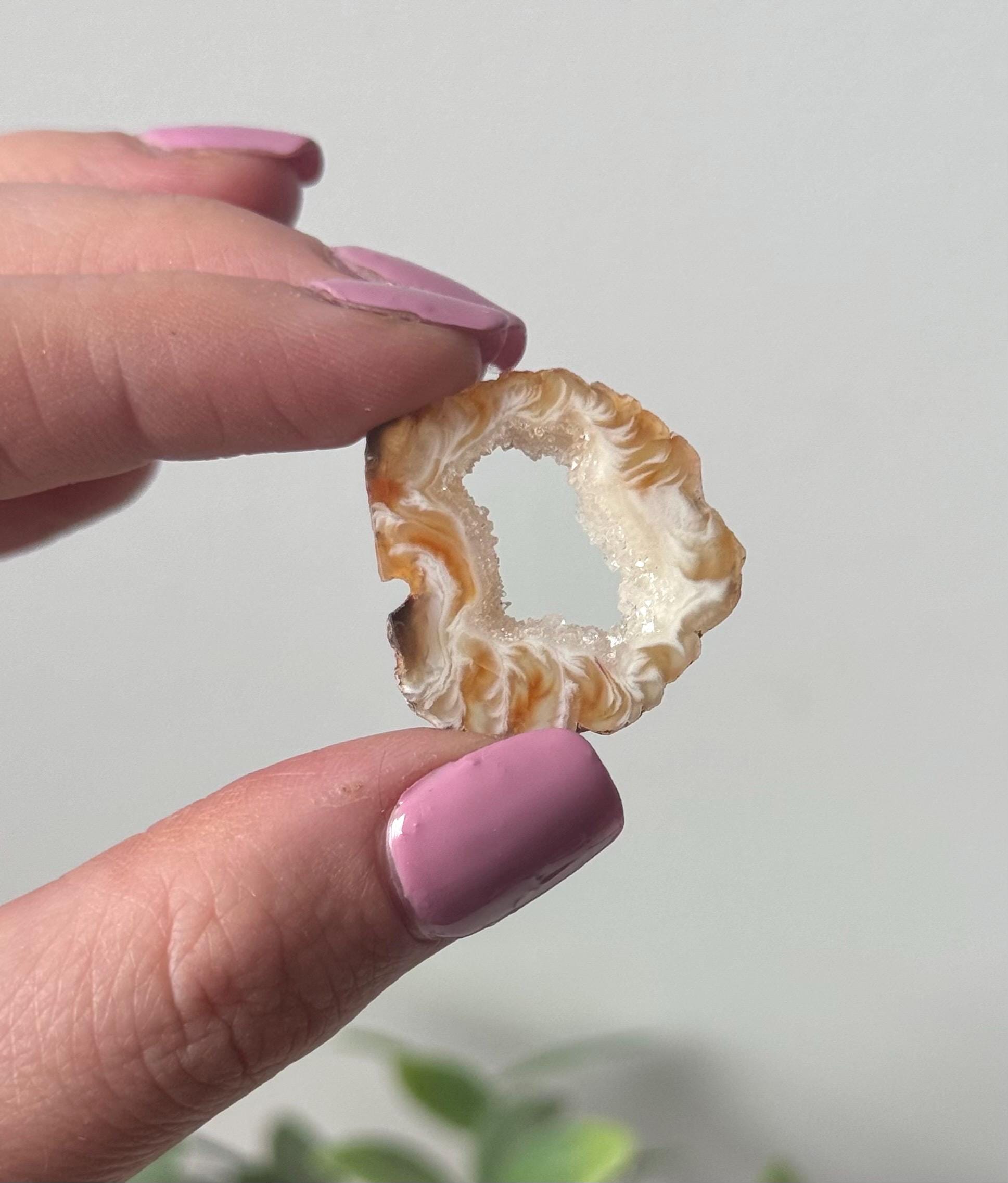 Gorgeous Druzy Oco Agate Mini Portals from Mexico | Intuitively Chosen Oco Agate Geodes
