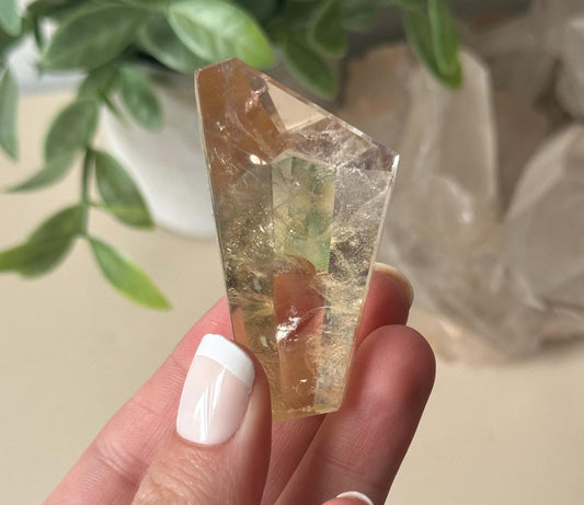 Beautiful Citrine Freeform with Rainbow | Rainbow Citrine Polished