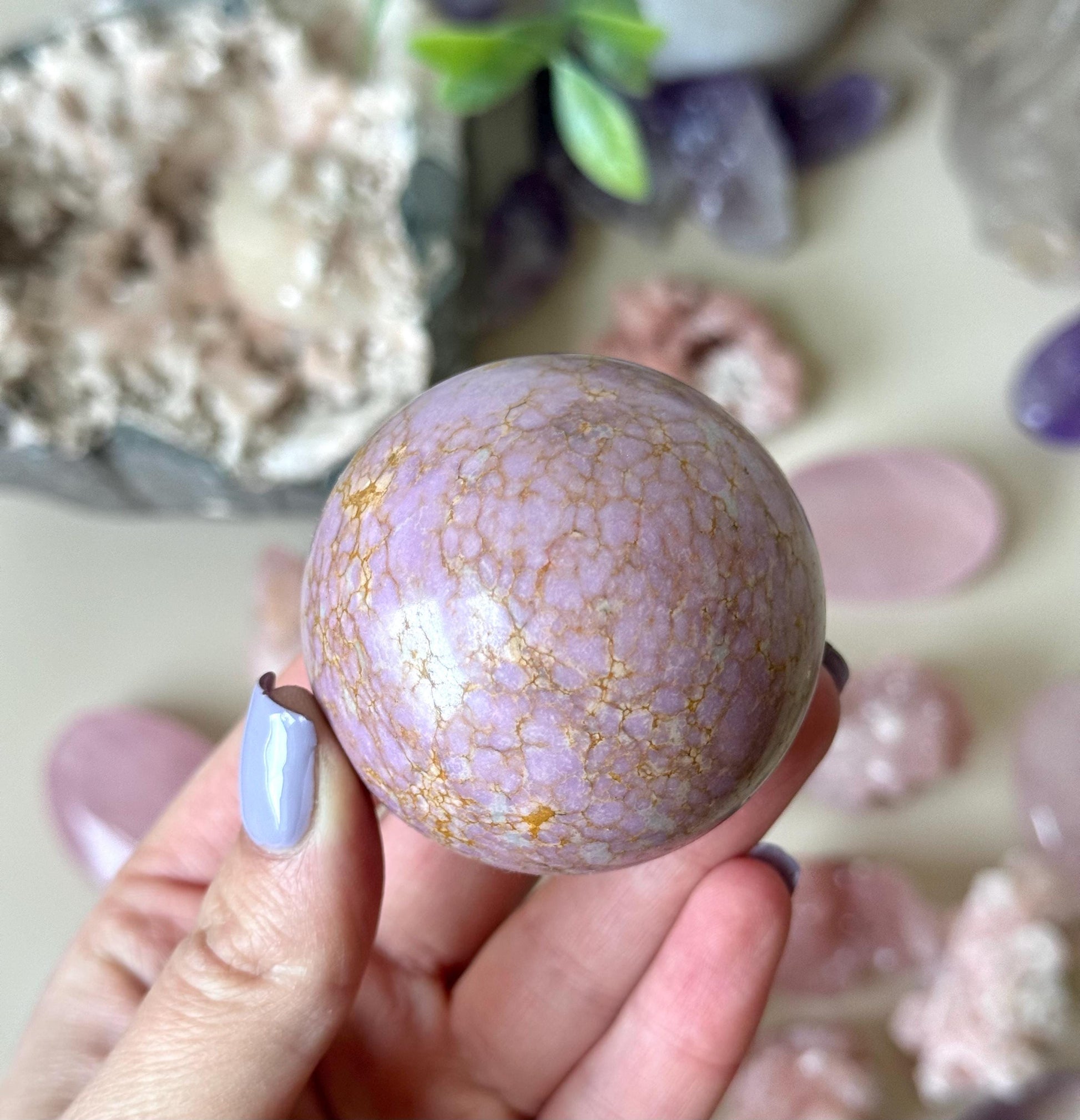 Gorgeous Phosphosiderite Sphere from Peru | Phosphosiderite Crystal Ball