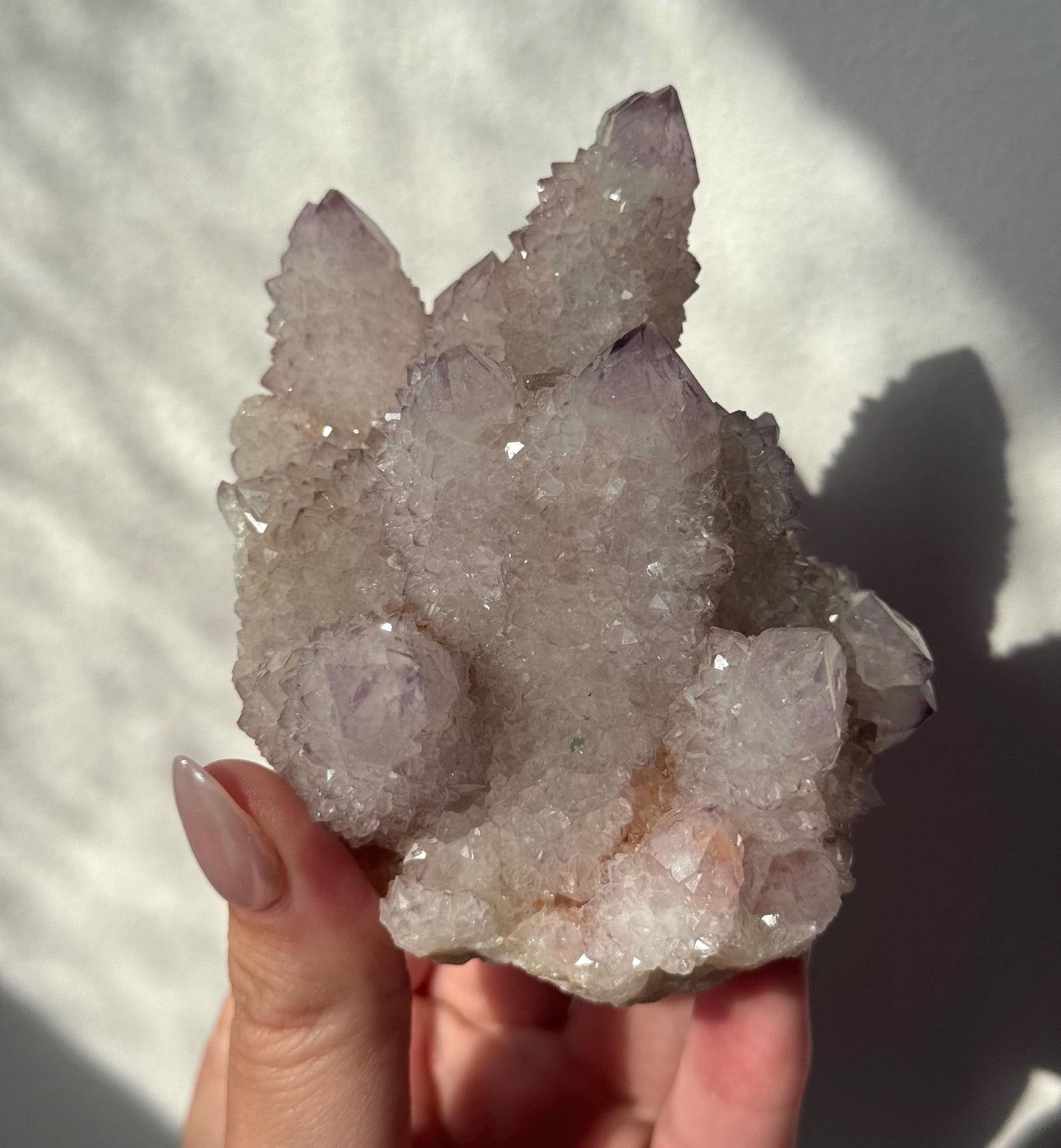 Beautiful Spirit Quartz Cluster | Lavender Cactus Quartz Cluster from South Africa