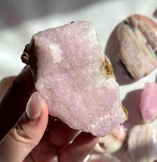 Stunning Raw Pink Aragonite Specimen from Pakistan