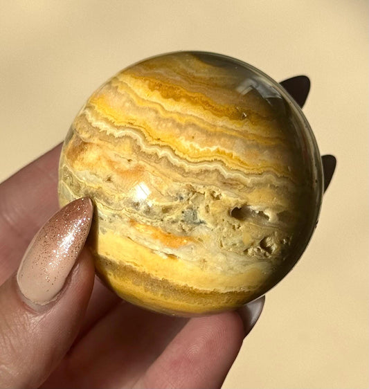 Beautiful Crazy Lace Agate Sphere from Mexico | 55mm Crazy Lace Agate Ball