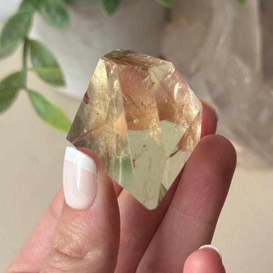 Beautiful Citrine Freeform with Rainbow | Rainbow Citrine Polished