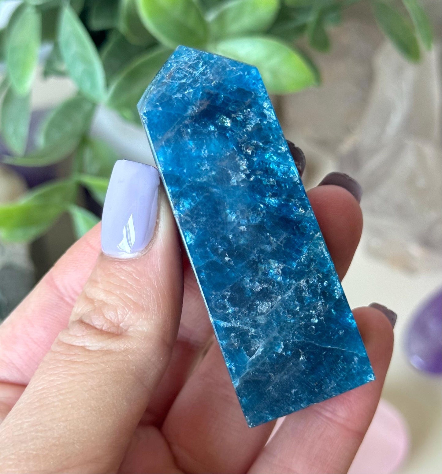 Beautiful Blue Apatite Tower | Blue Apatite Generator