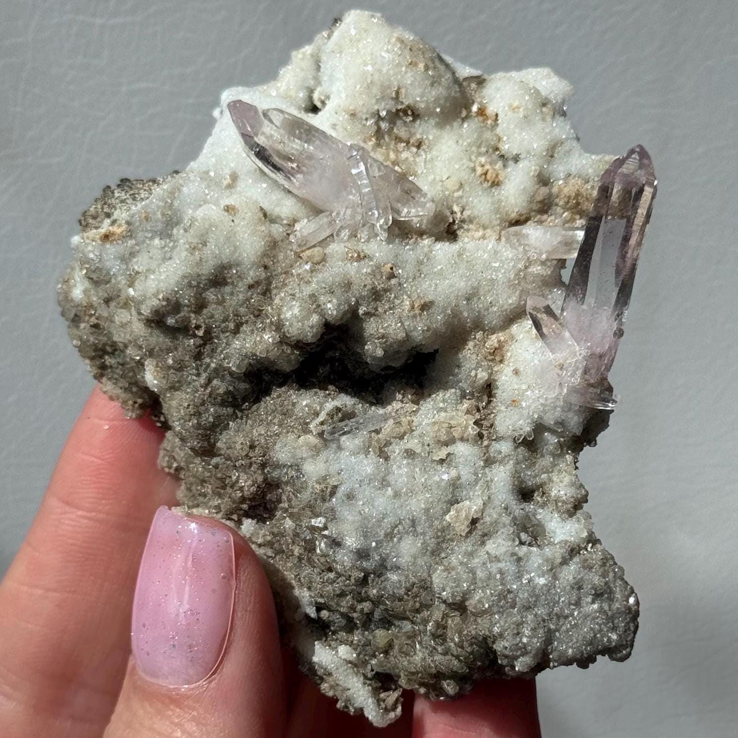 Stunning Vera Cruz Amethyst Specimen on Druzy Quartz | Vera Cruz Amethyst