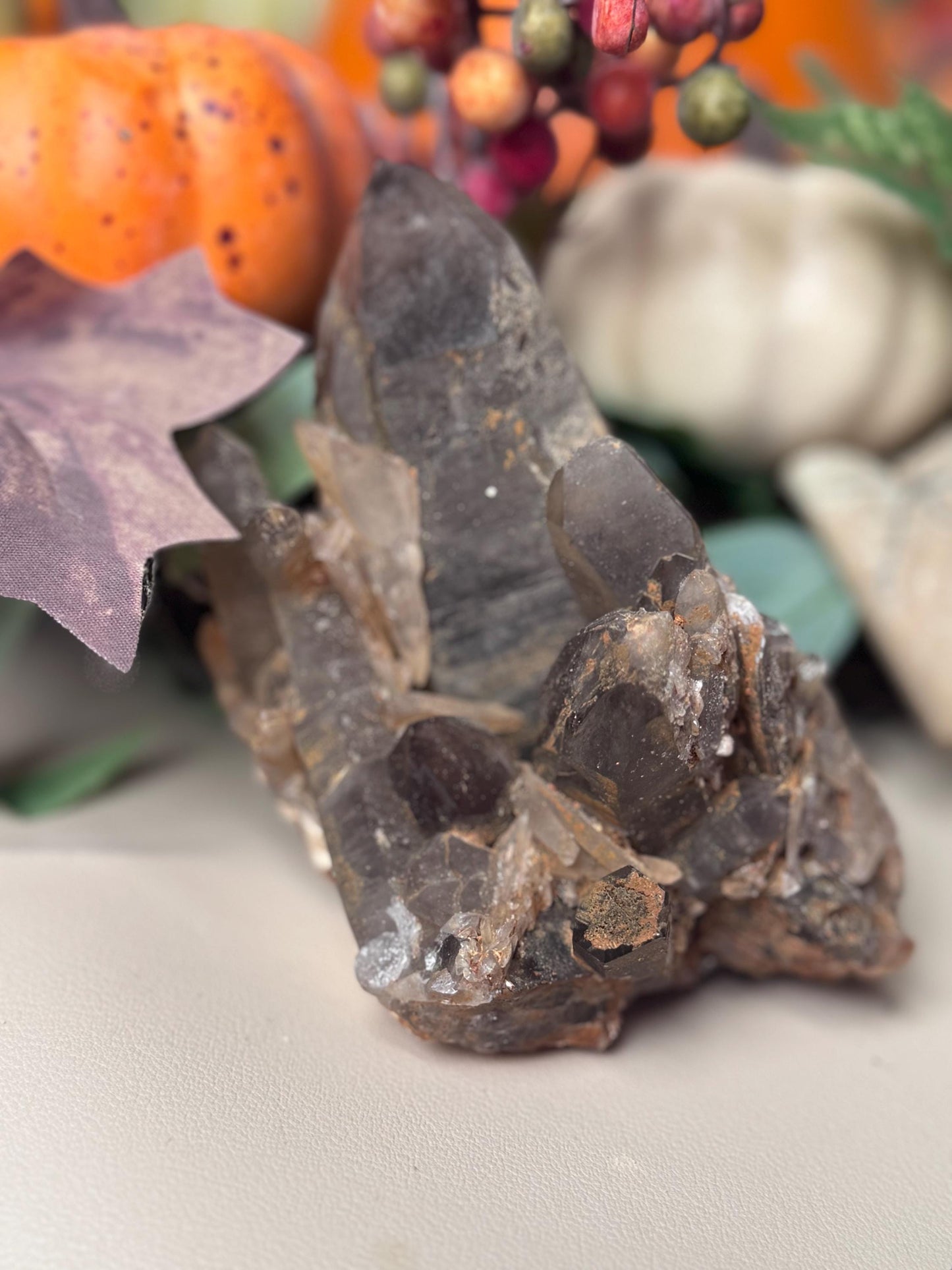 Gorgeous Smoky Quartz Cluster from Malawai | Raw Smokey Quartz Points
