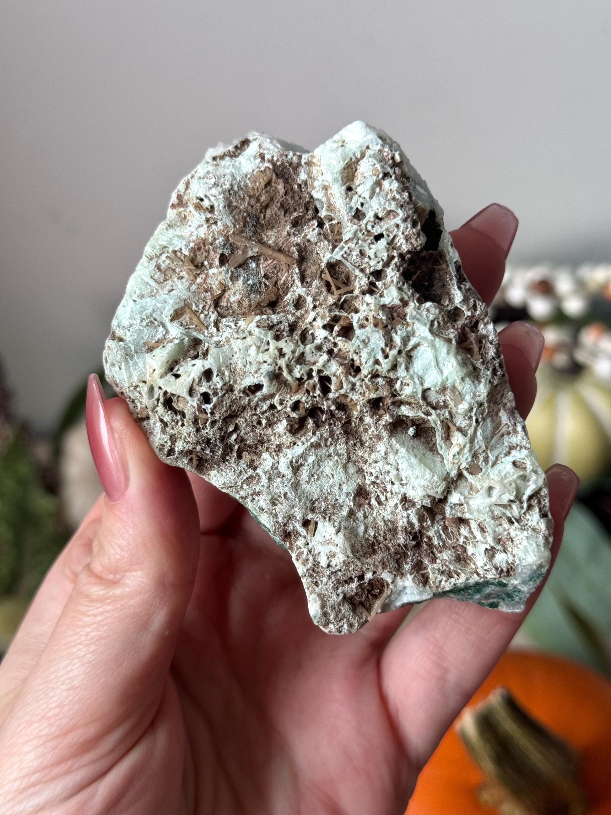 Gorgeous Malachite with Druzy Chalcedony & Quartz from Congo | Malachite Chalcedony Quartz