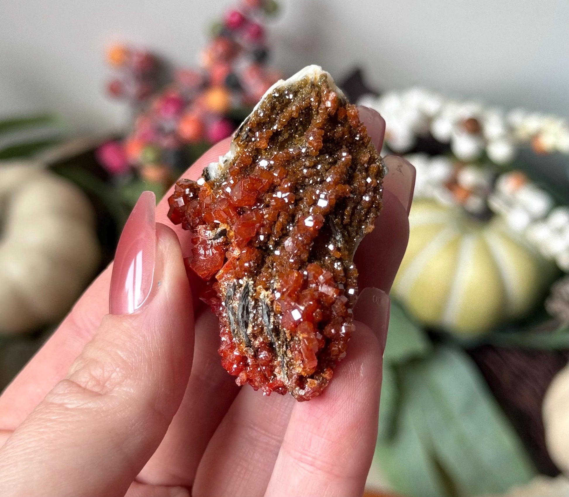 Stunning Vanidinite Specimen from Morocco | Red Vanidinite Cluster
