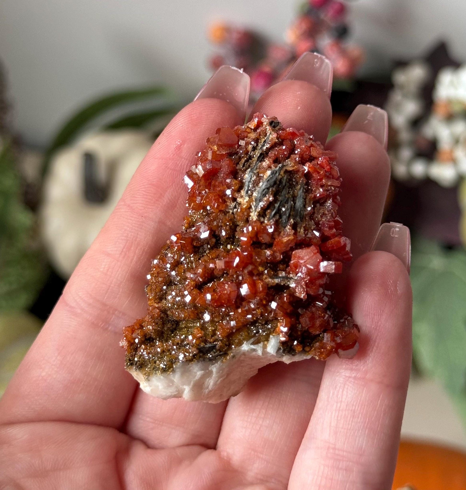 Stunning Vanidinite Specimen from Morocco | Red Vanidinite Cluster