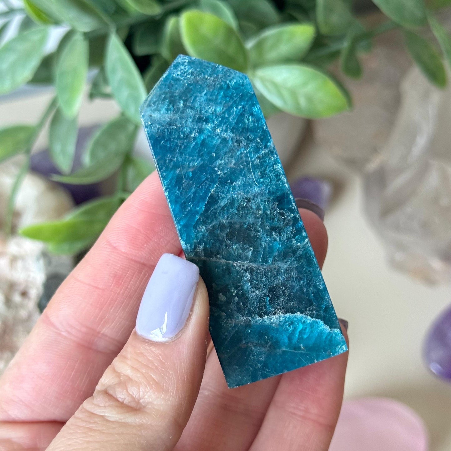 Beautiful Blue Apatite Tower | Blue Apatite Generator