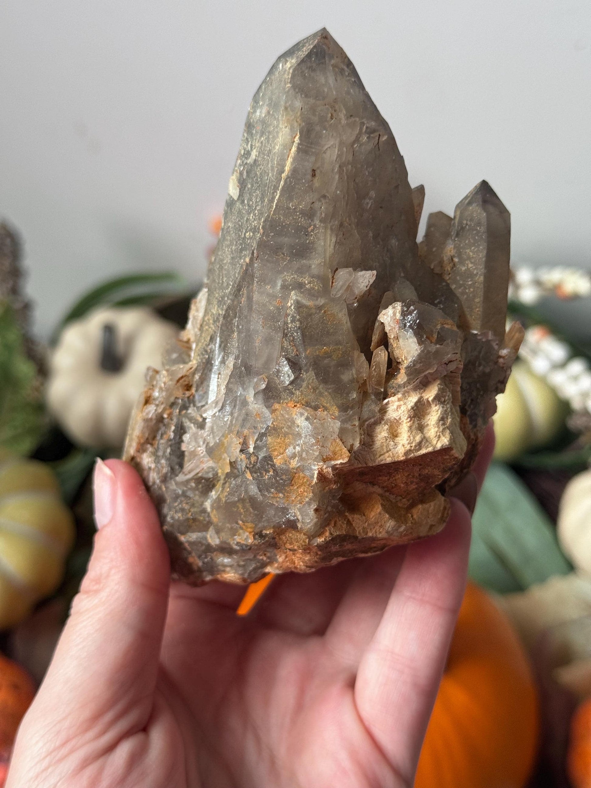 Gorgeous Smoky Quartz Cluster from Malawai | Raw Smokey Quartz Points