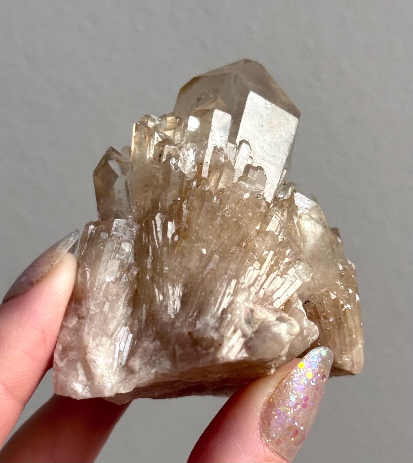 Beautiful Kundalini Citrine Cluster from Congo | Elestial Citrine Natural Kundalini Citrine