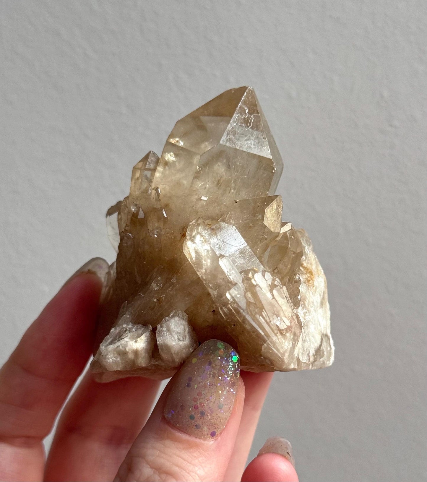 Beautiful Kundalini Citrine Cluster from Congo | Elestial Citrine Natural Kundalini Citrine