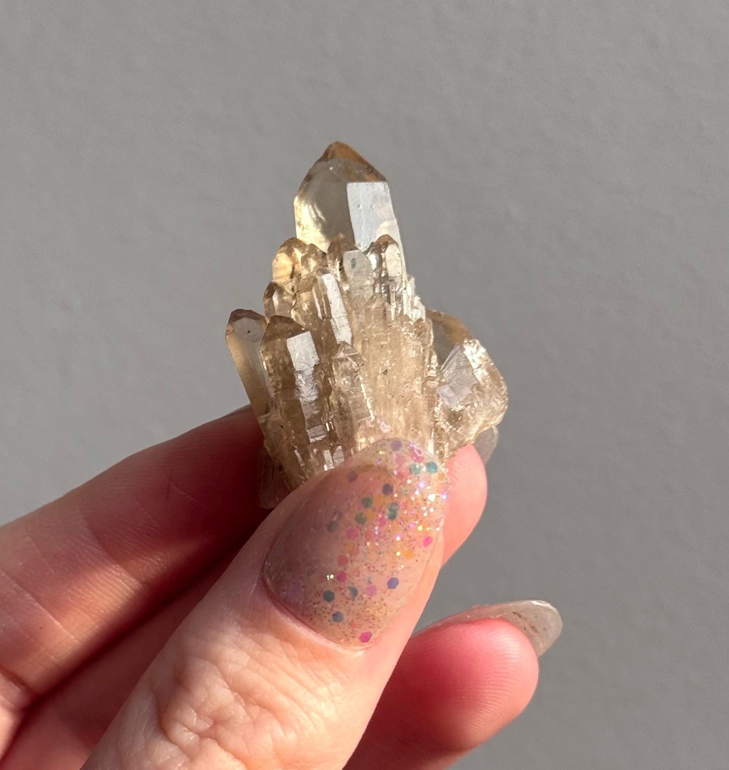 Beautiful Kundalini Citrine Cluster from Congo | Natural Citrine Genuine Citrine Elestial Citrine