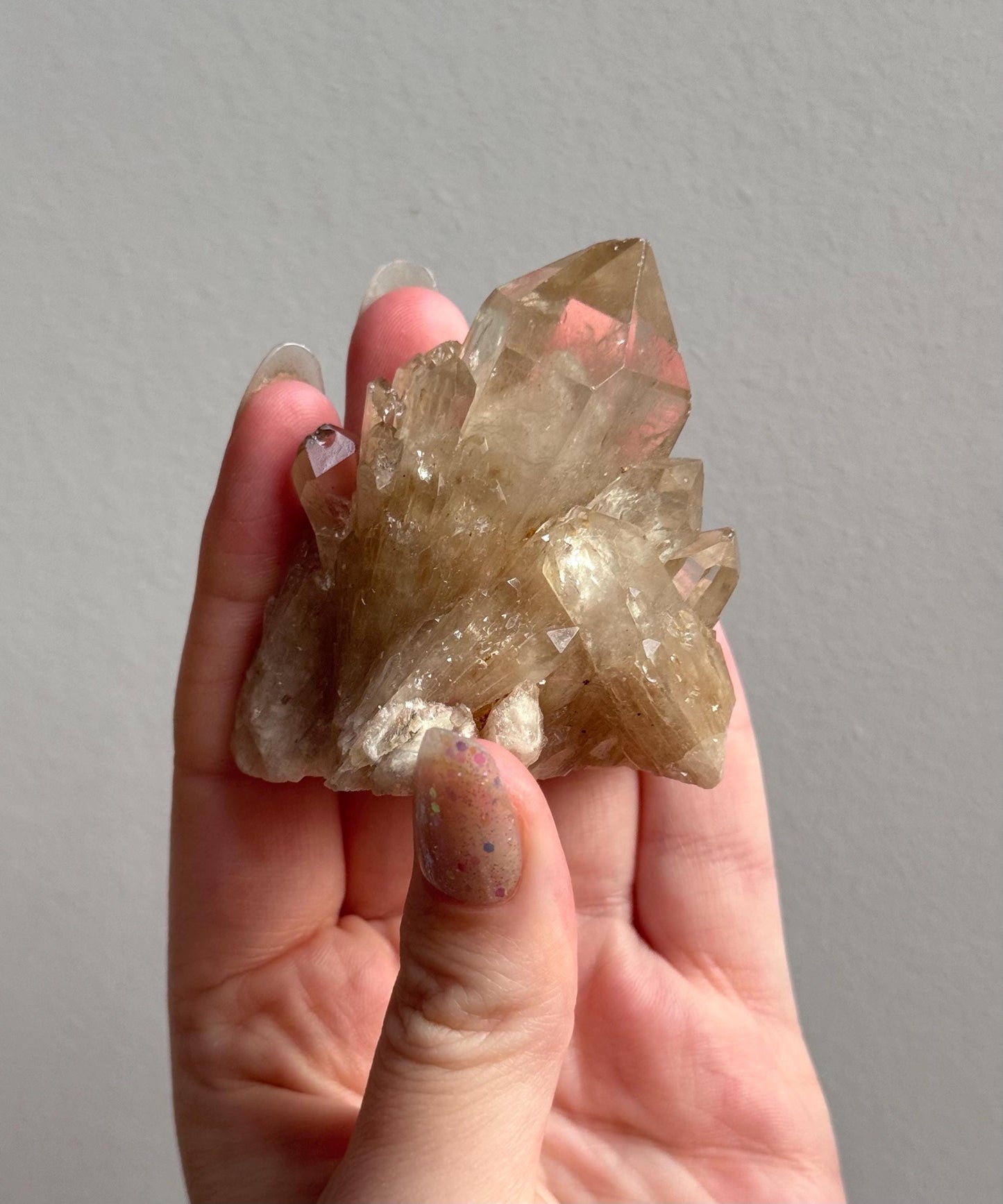 Beautiful Kundalini Citrine Cluster from Congo | Elestial Citrine Natural Kundalini Citrine