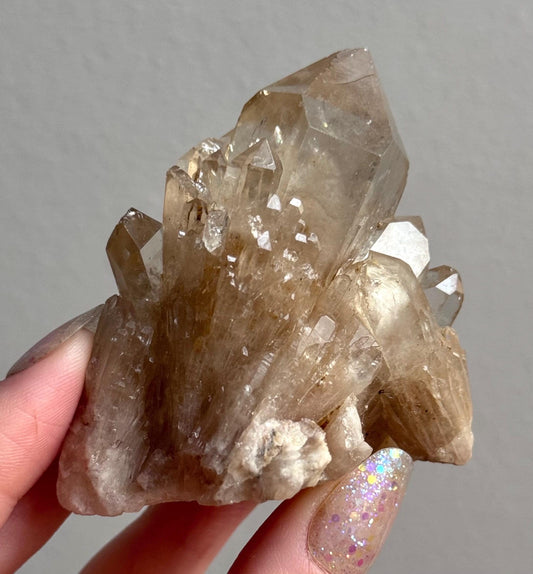 Beautiful Kundalini Citrine Cluster from Congo | Elestial Citrine Natural Kundalini Citrine