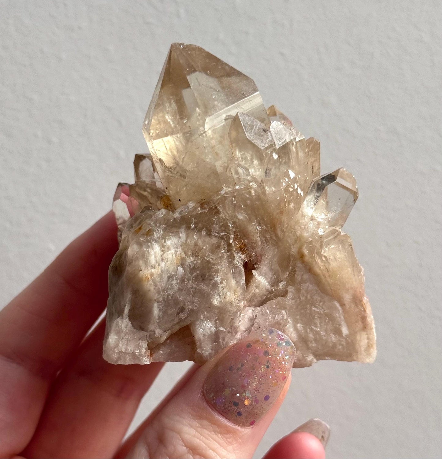 Beautiful Kundalini Citrine Cluster from Congo | Elestial Citrine Natural Kundalini Citrine
