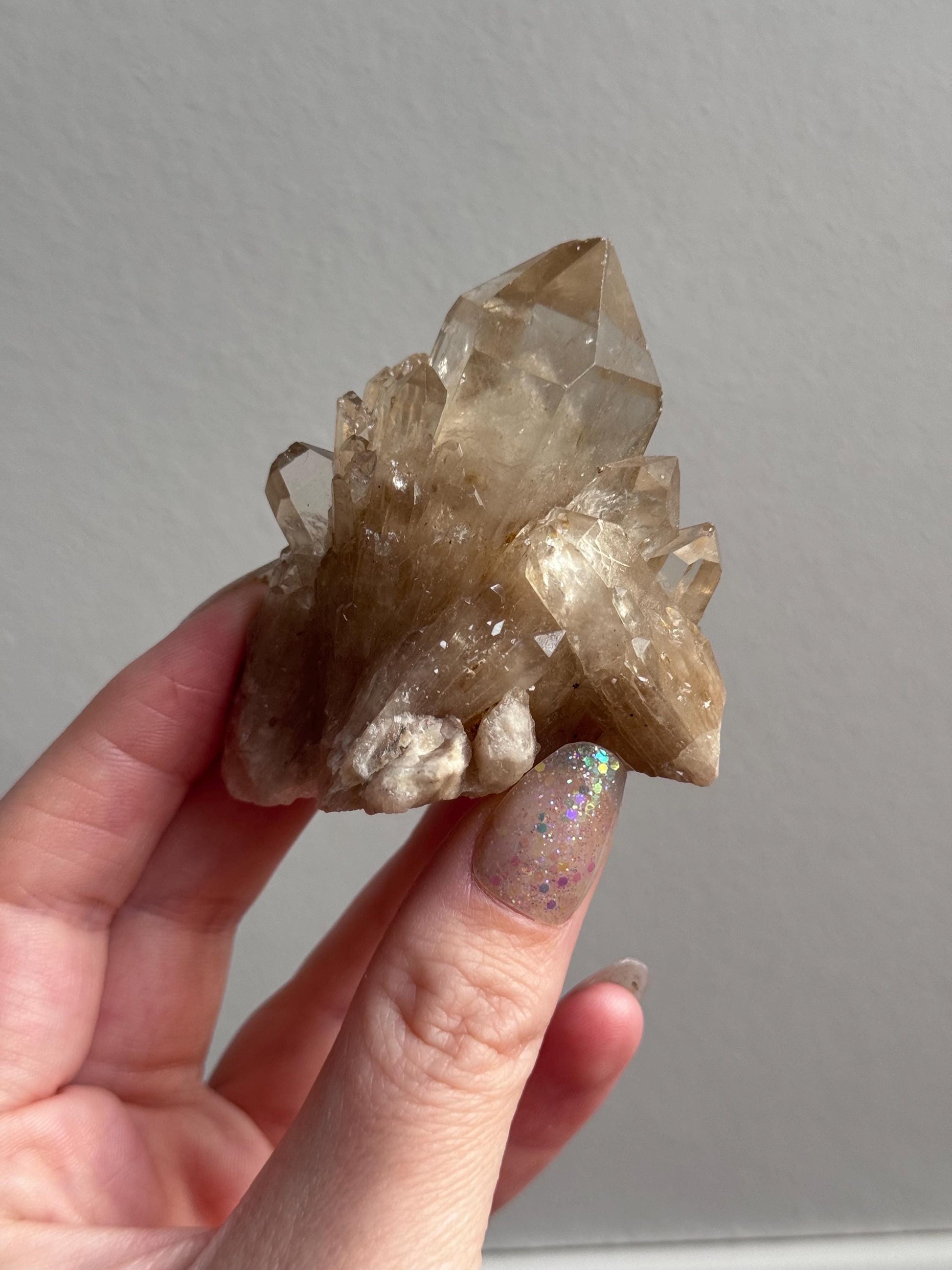 Beautiful Kundalini Citrine Cluster from Congo | Elestial Citrine Natural Kundalini Citrine